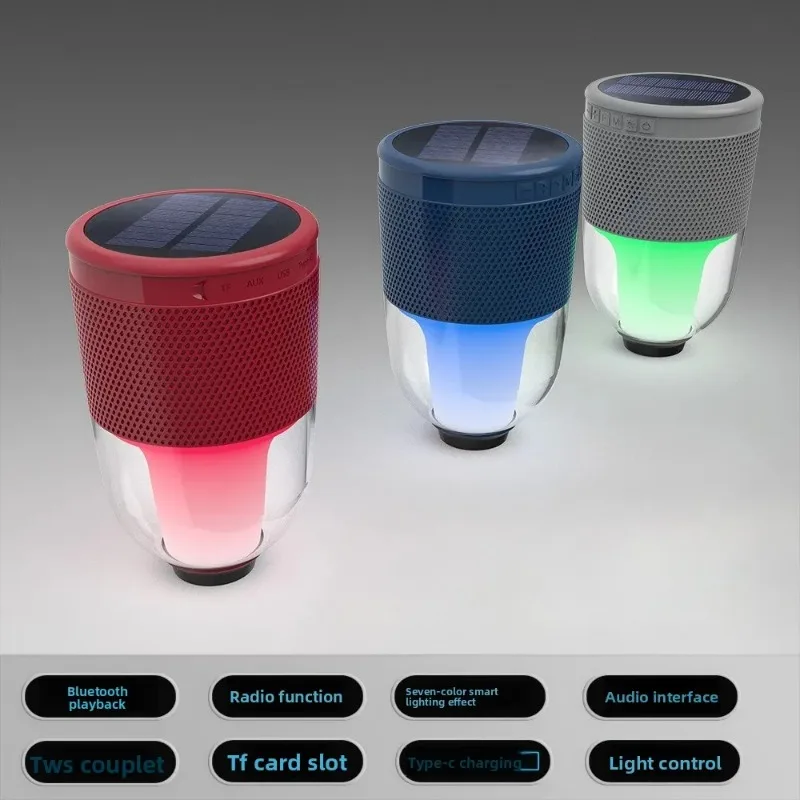 Outdoor Garden Bluetooth Audio Smart Speaker Audio TF Card Slot U Disk Tpye-c Charging Port