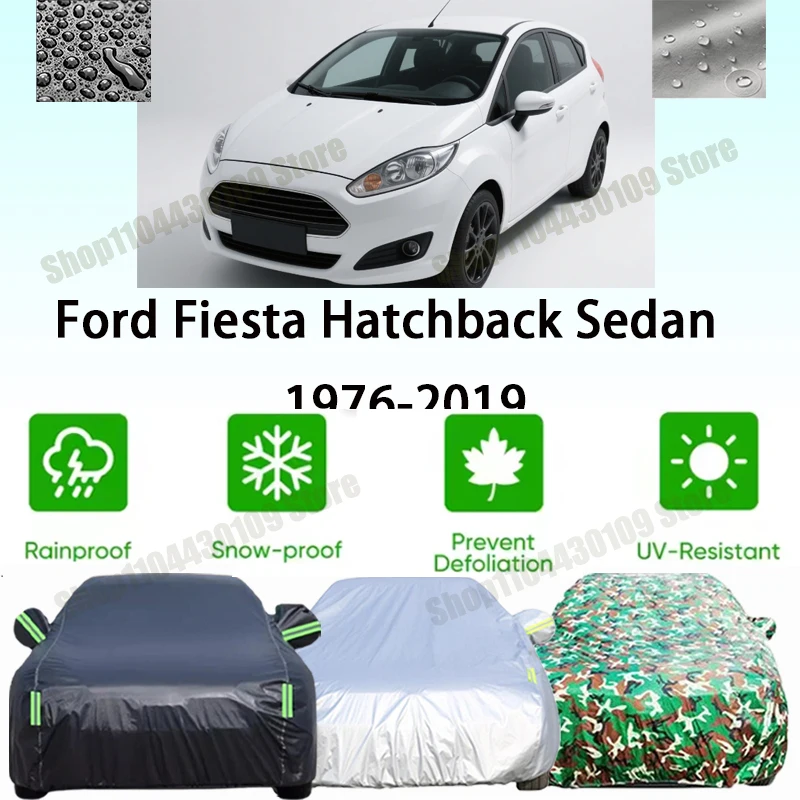 

Waterproof Car Cover Custom Duty SUN Waterproof All Weather Protection Outdoor For Ford Fiesta Hatchback Sedan 1976-2019