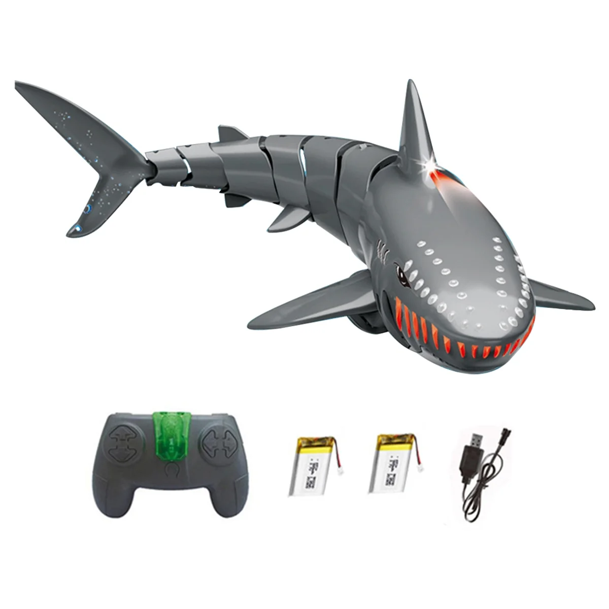 Jouets de requin RC pour enfants, jouets aquatiques RC, bateau avec lumière pour piscine, 2.4G, 2 24.com