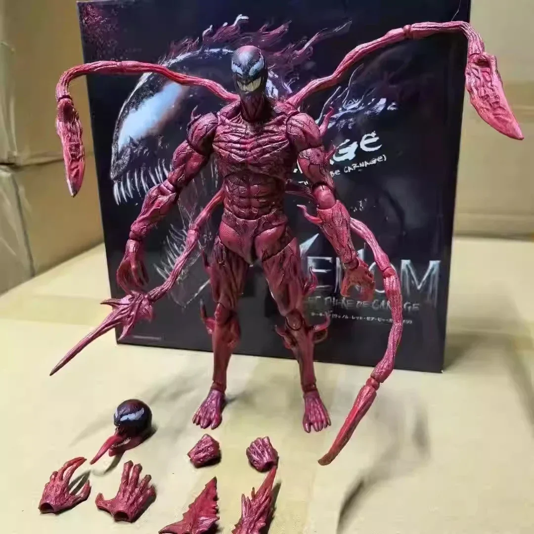 Figura de acción SHF Carnage Soul Limited Anime Marvel película Venom 2 Red Venom Carnage muñeca articulada coleccionando estatuas juguete para regalo