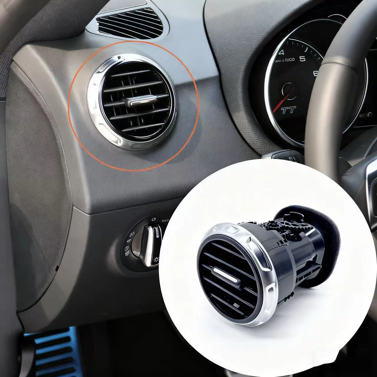 1 قطعة 2 قطعة 5 قطعة تنطبق على منافذ الهواء لأودي TT/TTS2007-2014 كوبيه ، منافذ الهواء لوحة القيادة ، 8J0 ، 820 ، 901 ، E