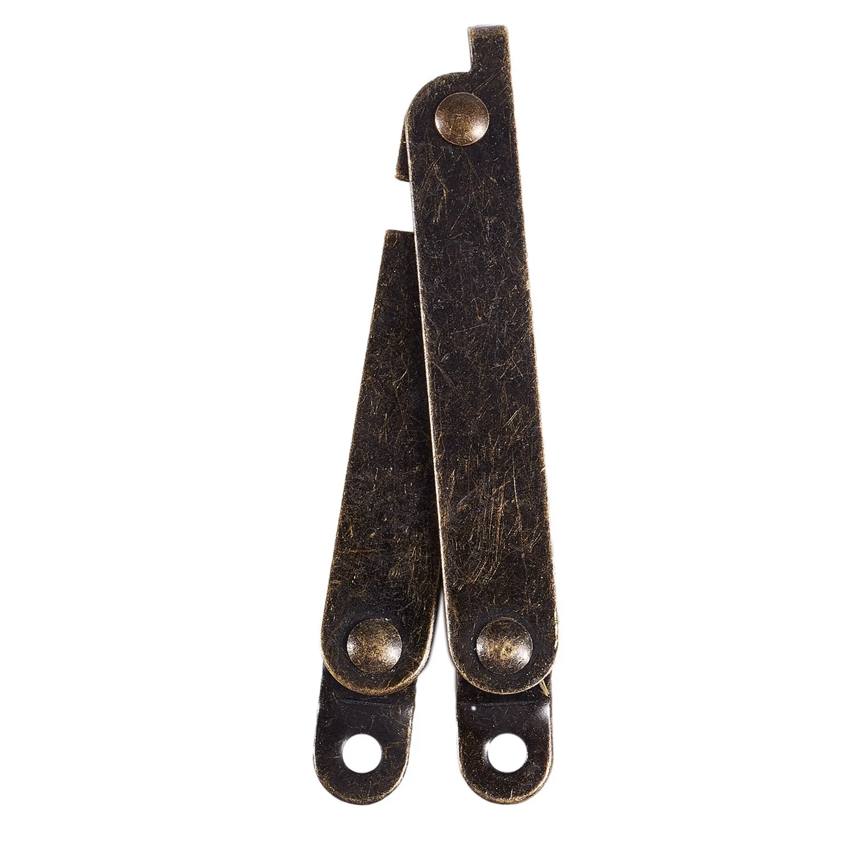 AB33-Furniture Box Rotatable Folding Lid Support Hinge Bronze Tone 16Pcs