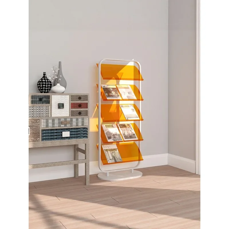Magazine rack Promotional materials Display Bookshelf Floor-to-ceiling vertical multi-storey apartment atlas