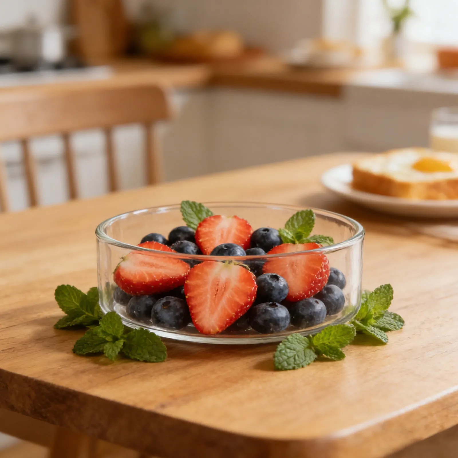 1Pcs Fashion Glass Plate Wide Range Use Mini Dessert Serving Tray Fruit Plate Salad Dish Transparent Kitchen Supply for Daily