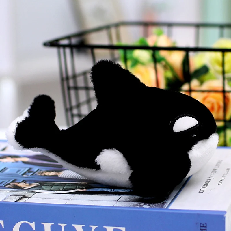 Lovely Pretty Marine Animal Plush Pendant Seal Shark Whale Plush Keychain Keyring Backpack Pendant Decor Stuffed Pendant Doll