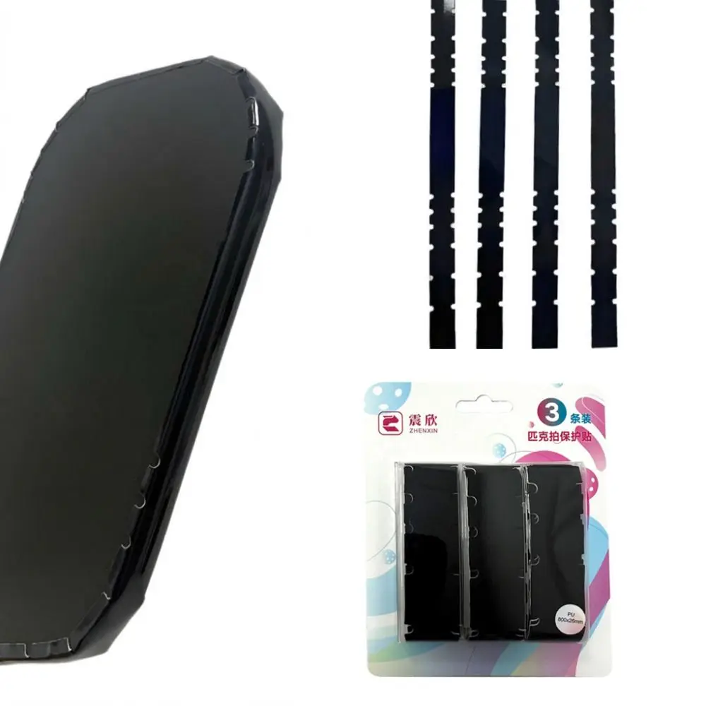 

3PCS TPU Pickleball Racket Edge Strip Protector High Elastic High Fit Pickleball Racket Frame Protective Tape Shock Absorption