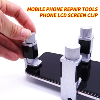 2/4 adet LCD telefon ekranı cep telefonu için kıskaç onarım aracı ayarlanabilir ekran sabitleme klip Tablet bilgisayar aksesuarları