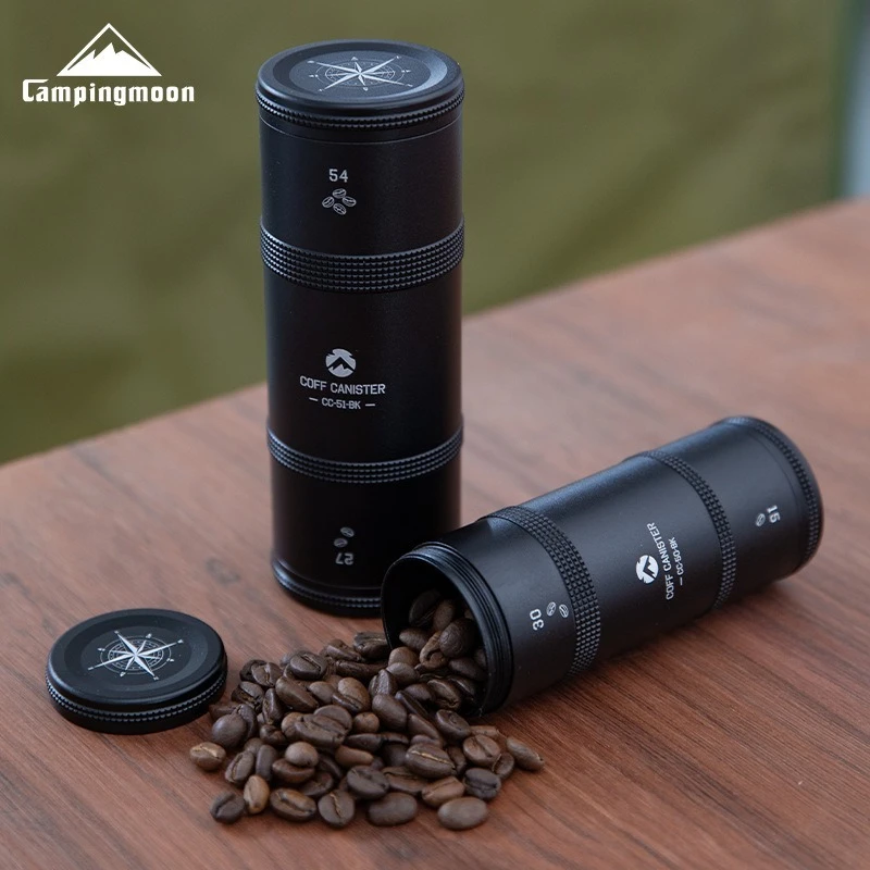 

CAMPINGMOON CC-50-BK черный алюминиевый сплав герметичная банка для чая портативная банка для хранения кемпинга упаковка для кофе банка для хранения