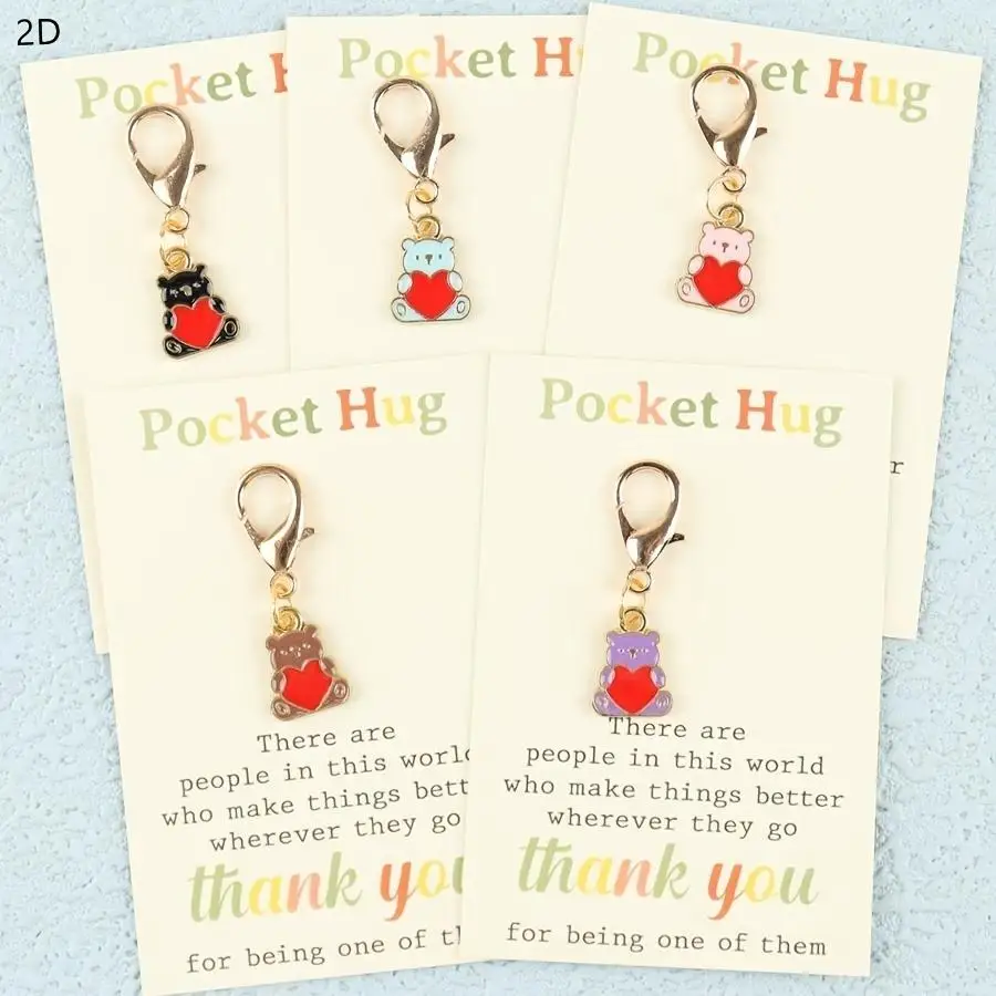 1/5/10/20/50/100pcs Set of Adorable Cartoon Bear Keychains, the Perfect Pocket Hug Gift for Friends and Family, a Thoughtful Pre