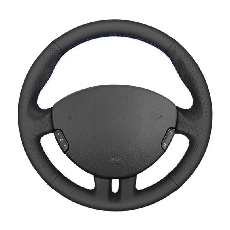 

No-Slip Black Artificial Leather Braid Customized Car Steering Wheel Cover For Renault Clio 3 2005-2013 Clio 3 RS 2005-2013