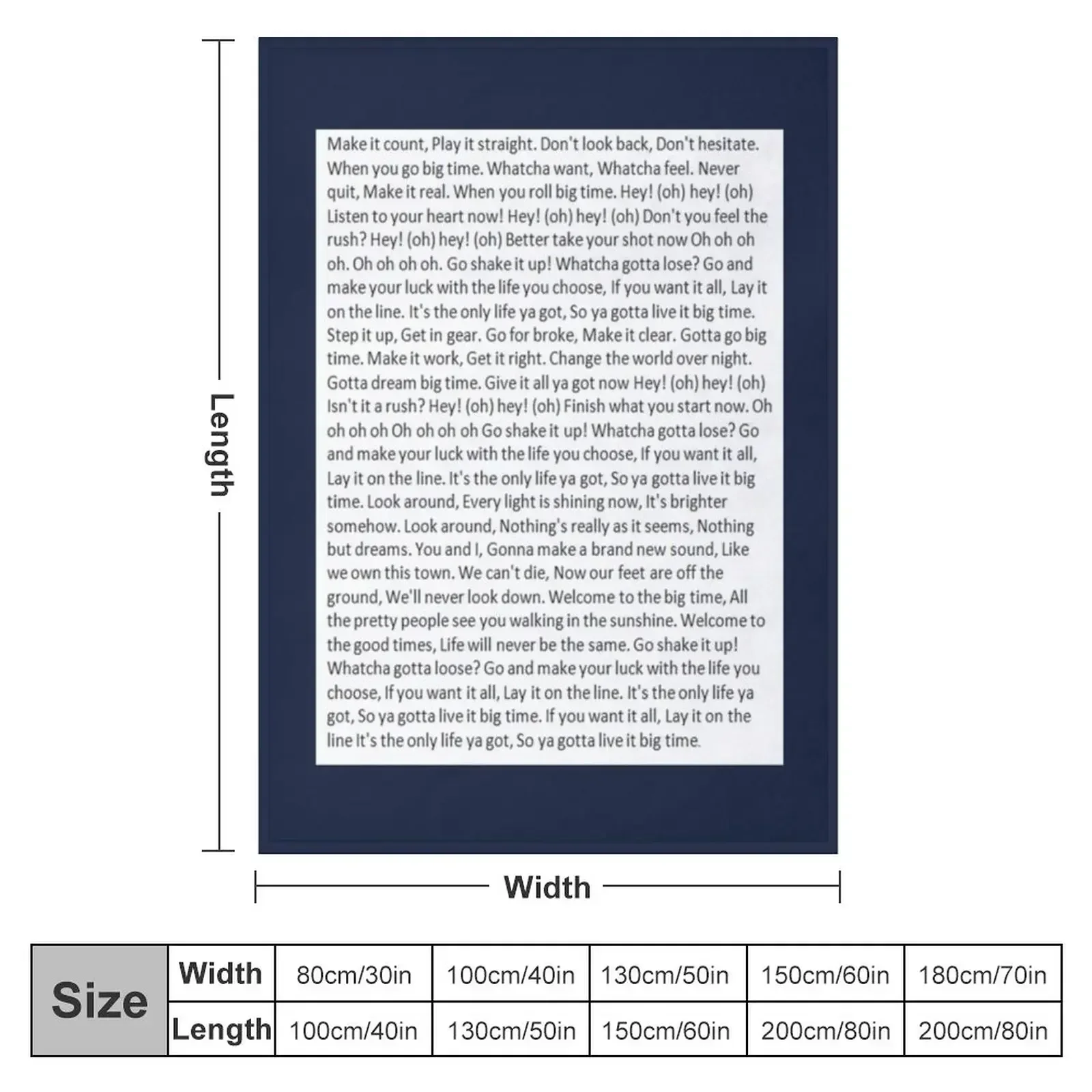 Lyrics to Big Time Rush Throw Blanket Luxury Throw Soft Beds valentine gift ideas Hairy Comforter warm for winter Blankets