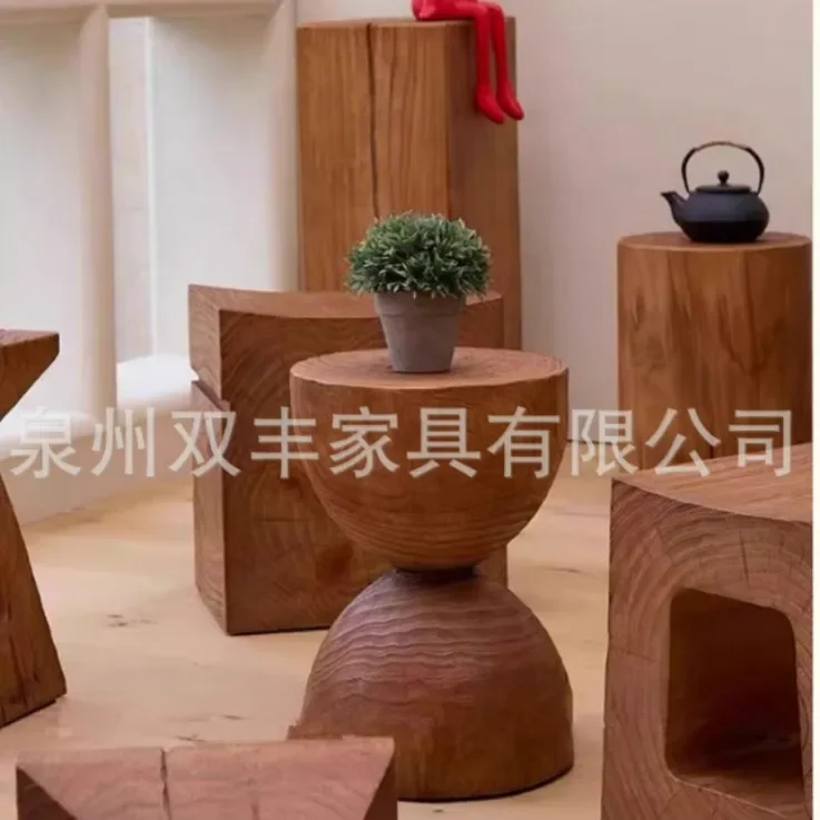 B&B stumps, bedside tables, log stools, Nordic solid wood piers, bench side tables, household chairs, special-shaped corner tabl
