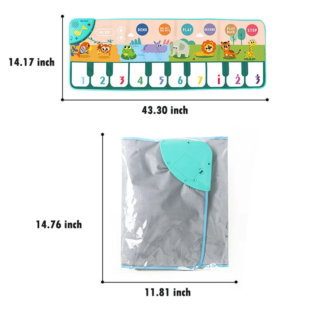 Musical Play Mat for Toddlers with Piano 6