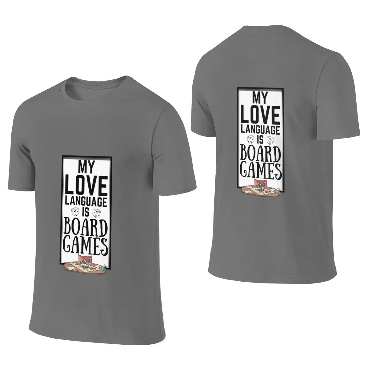 Love And Board Games Versatile Reversible T-shirt Solid Color Minimalism Sense Of Sophistication Tee