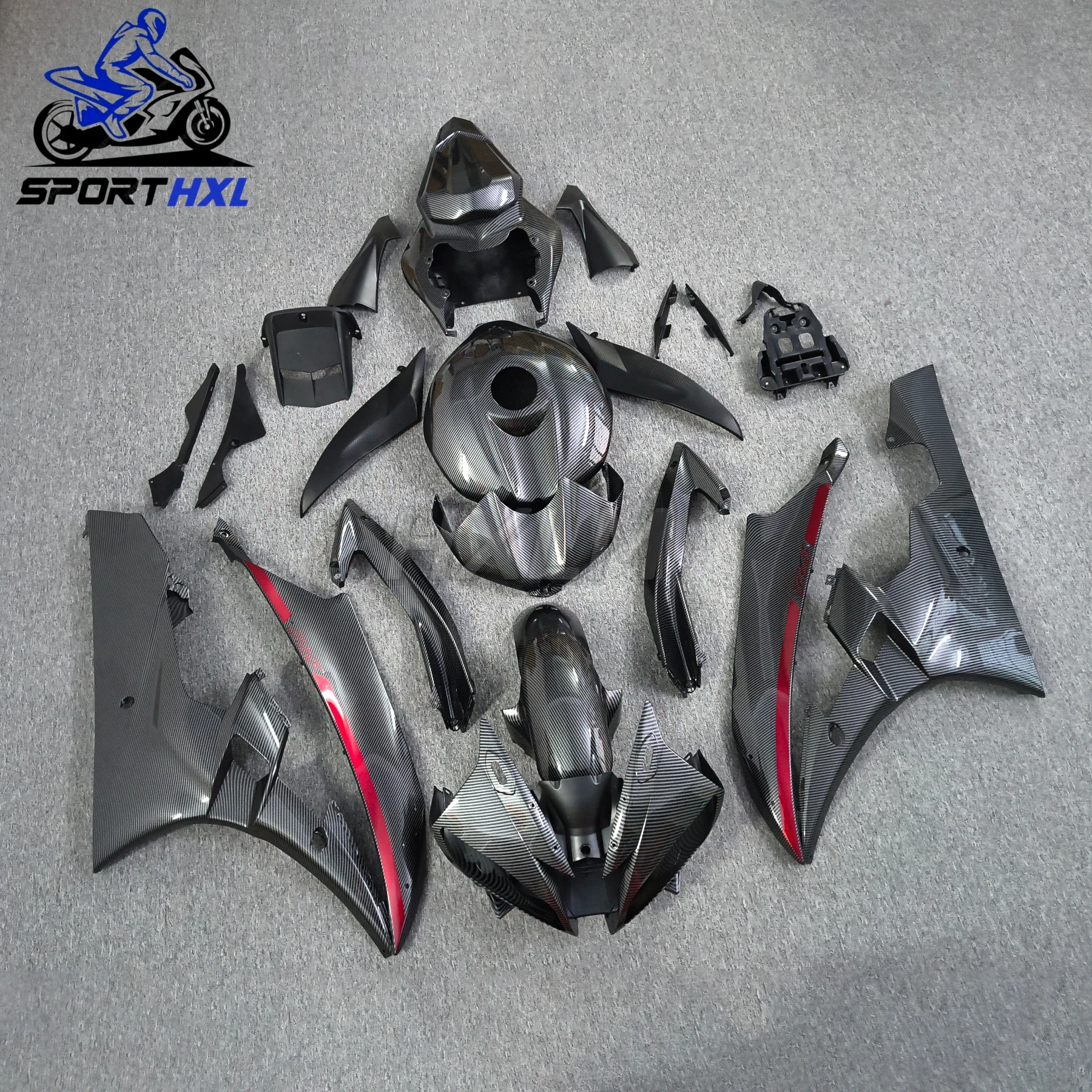 Factory Direct ABS Injection Mold New ABS Whole Fairings Kit YZF R6 06 07 Body Panels Set Black Red White For Yamaha 2006 2007