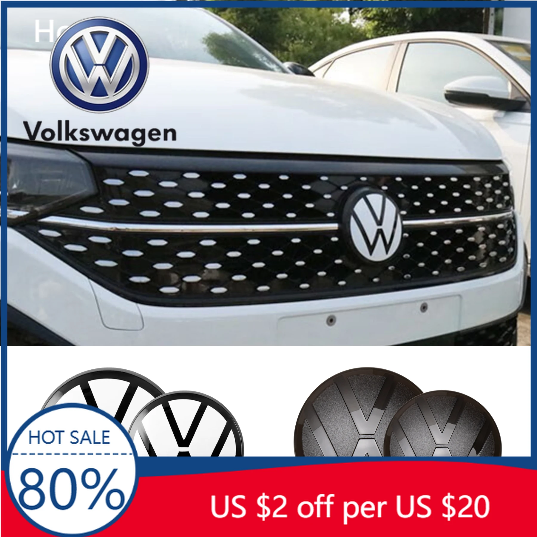 

Новая накладка на решетку радиатора и задний эмблема для Volkswagen VW Passat CC 2026 года (не требует модификаций)