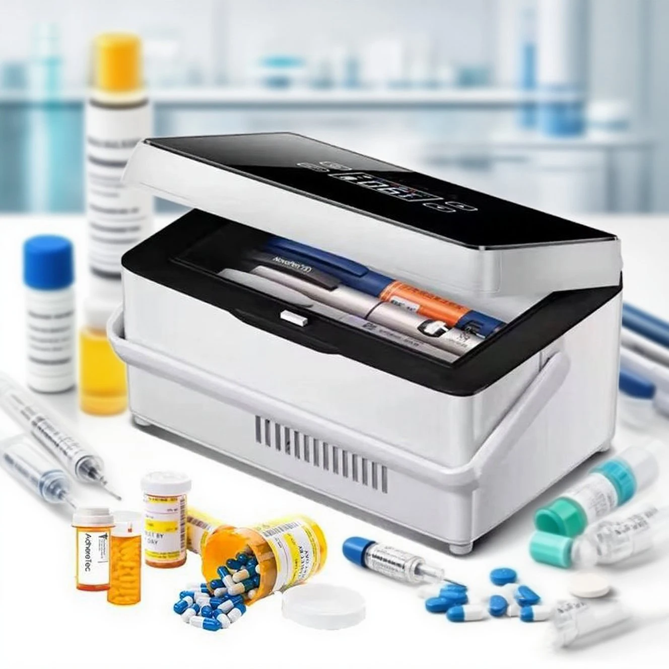 

Insulin Refrigeration Box Large Capacity Beauty Refrigerator Car Usb Drug Interferon Cooling Box Family Outdoor Travel