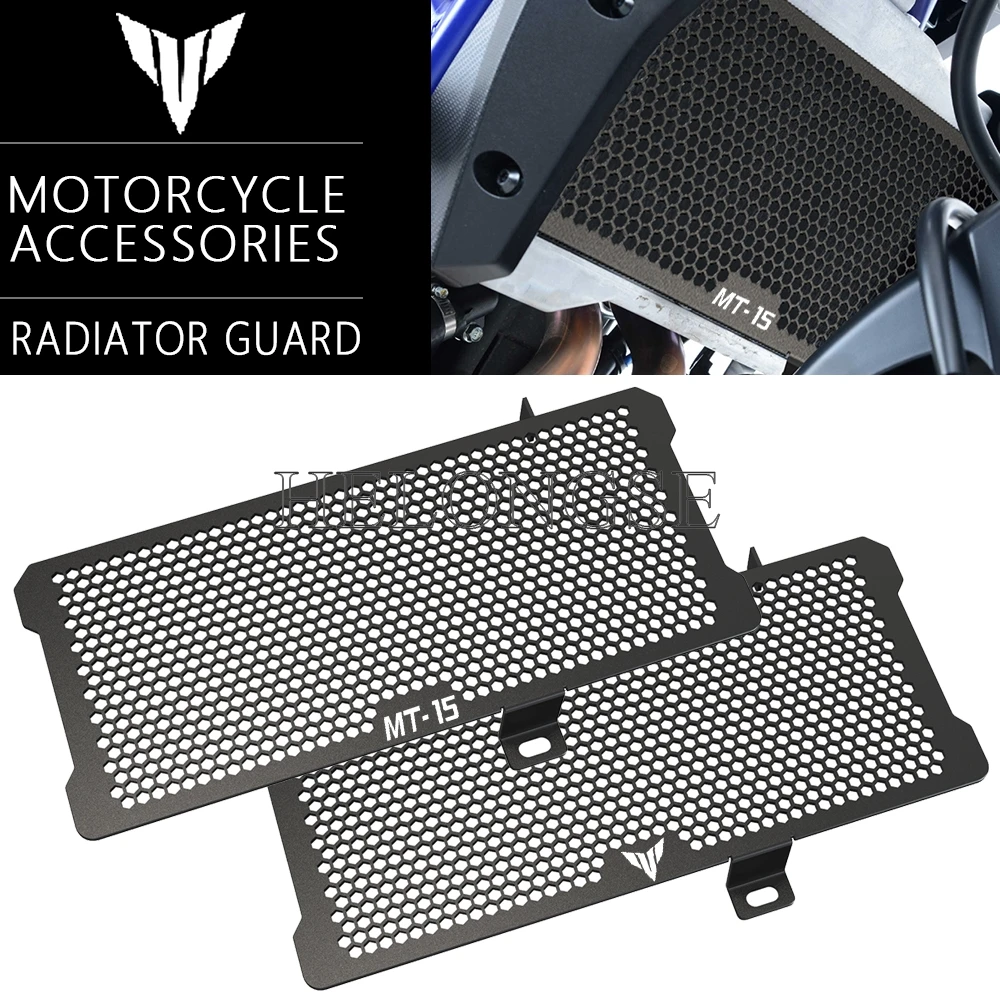 

Motorcycle Accessories For Yamaha MT-15 V1 & V2 Radiator Grille Guard Cover Protector MT15 2018-2024 2023 2022 2021 2020 2019