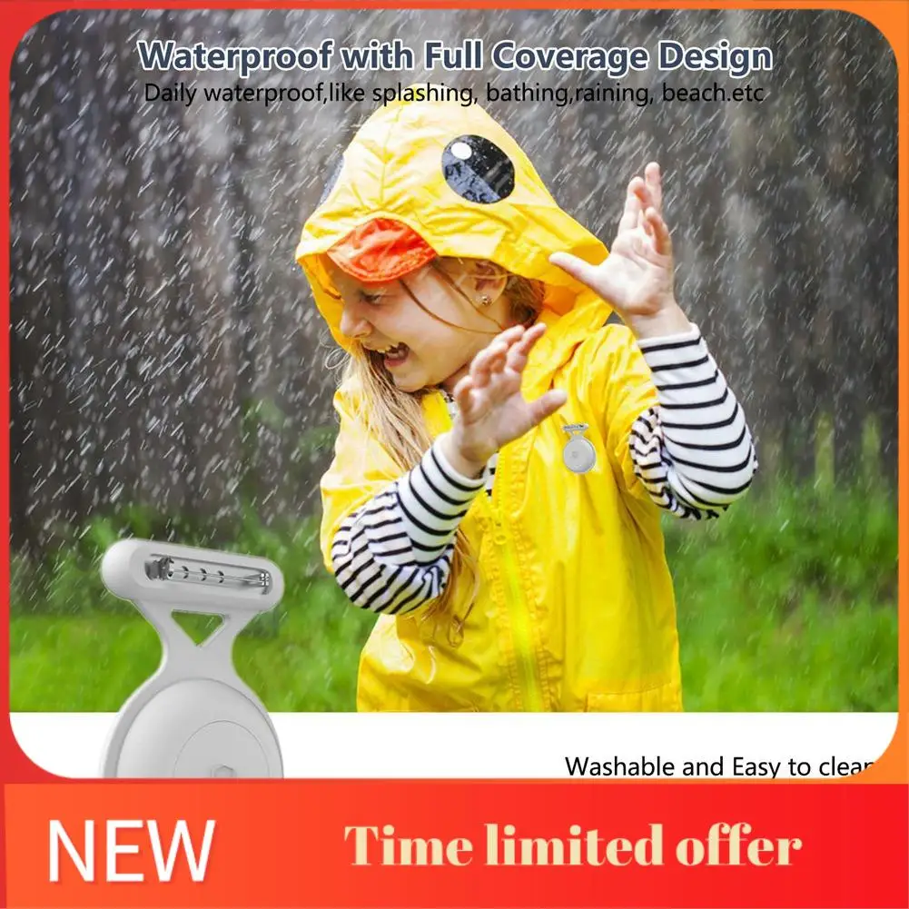 

A42T-для Airtag, водонепроницаемый чехол-держатель с брошью, чехол с защитой от потери GPS-трекера для детей и пожилых людей