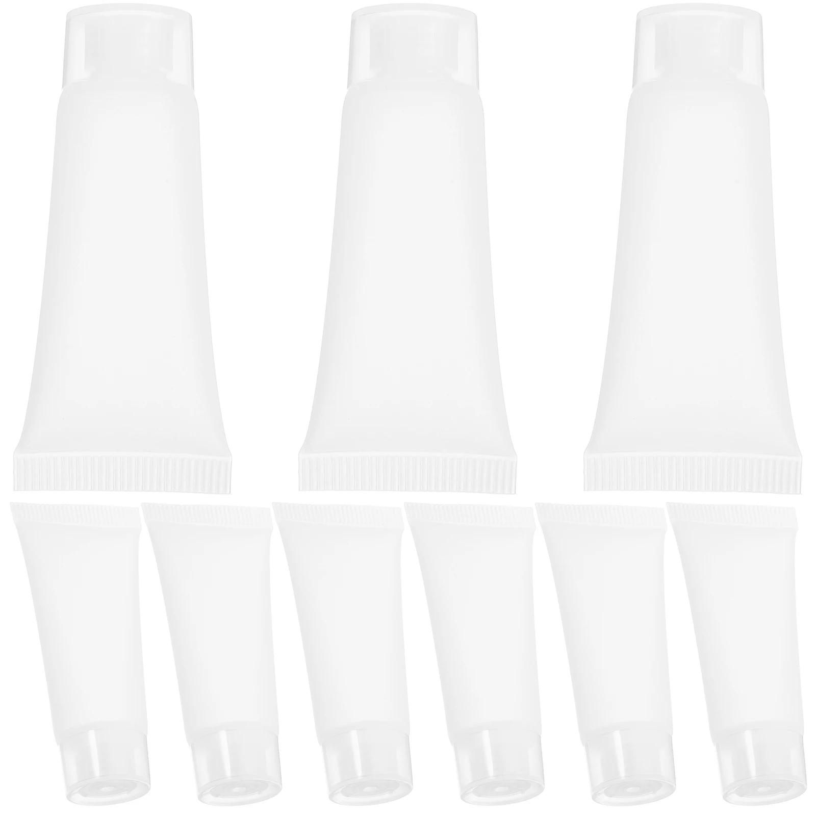 

50Pcs Durable Refillable Travel Tubes Empty Squeeze Tubes for Lotion Cream Shampoo Toothpaste Bottles Lotion Squeeze Bottle