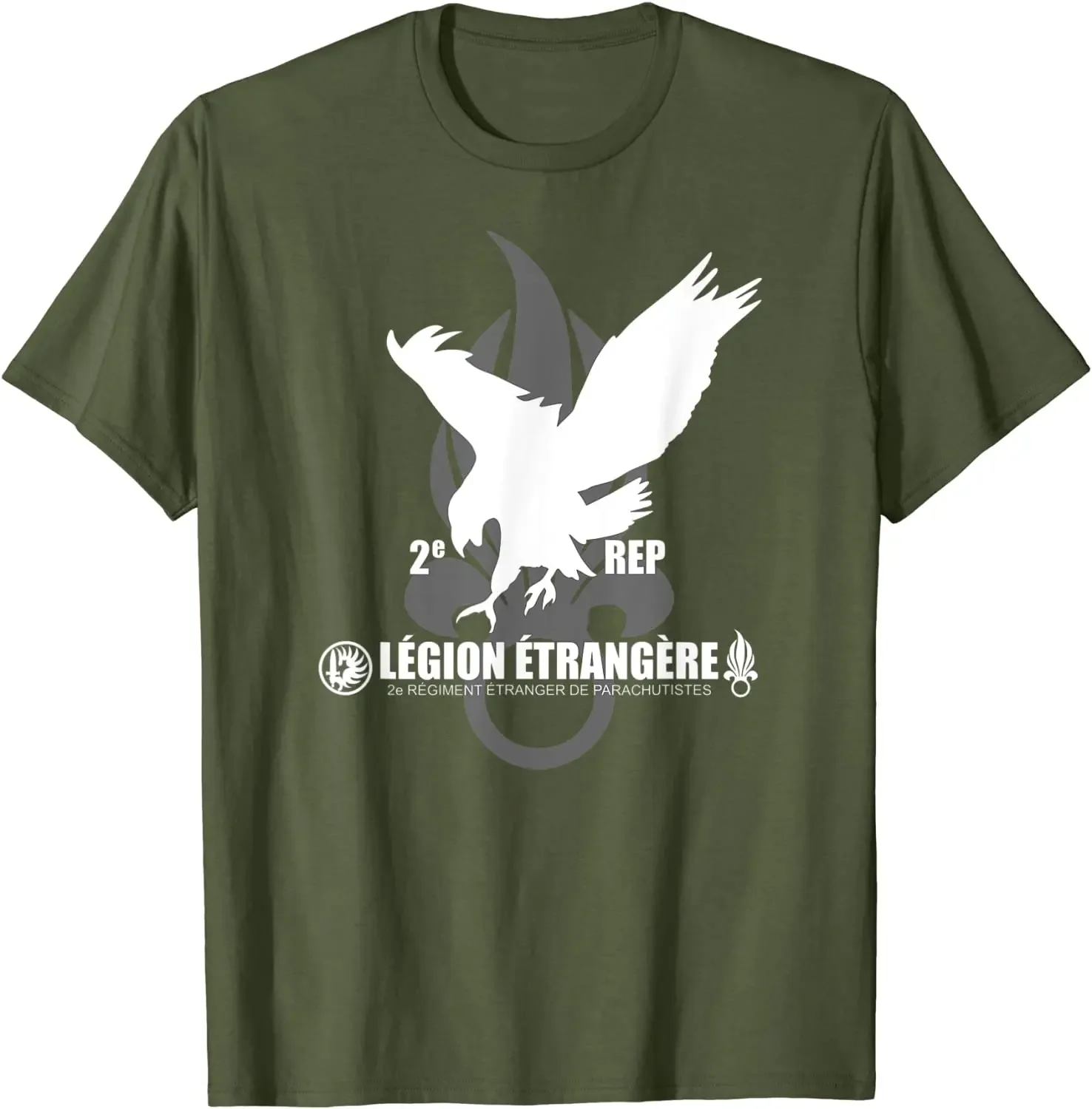 Foreign Legion Paratrooper 2 Rep Men T-shirt Short Casual 100% Cotton Shirts Daily Tops Tees Size S-3XL