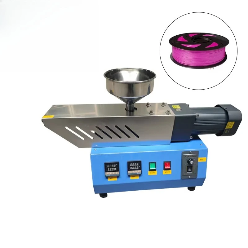 High Efficiency Desktop Semi Automatic Single Screw Plastic Extruder Mini Plastic Injection Molding Machine for  PP Material