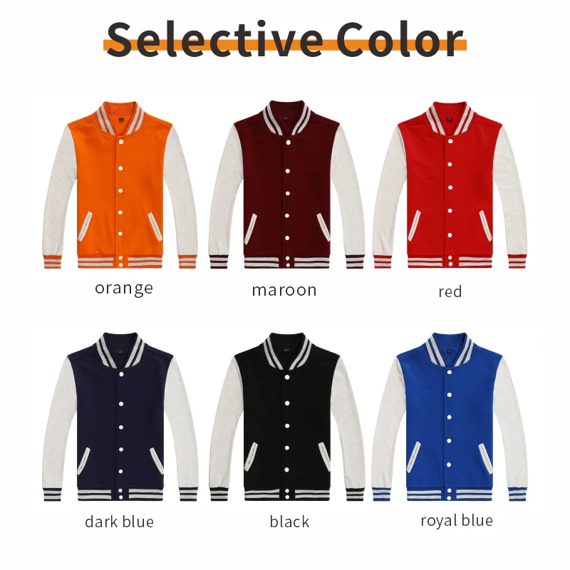 Woll-Baseballjacke, individuelle Catering-Arbeitskleidung, individuelle Muster, individuelles Logo