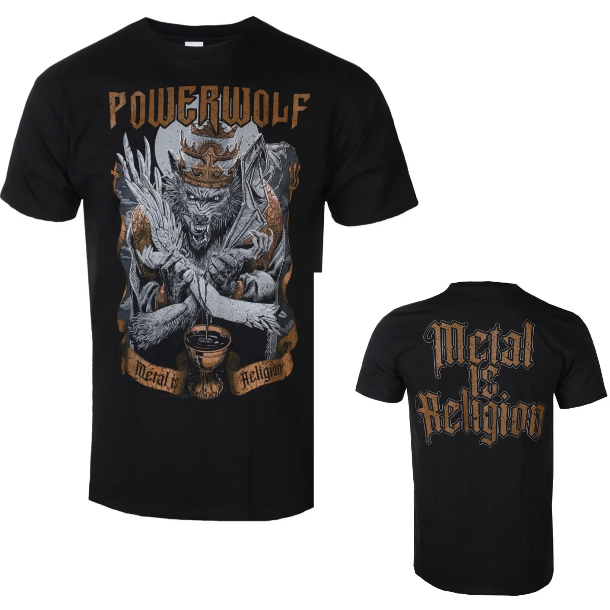 Top Summer Powerwolf Graphic Cotton T-shirt Unisex Summer Short Sleeve Fashion Brand Tee Luxury Casual Vintage Tees - view 4