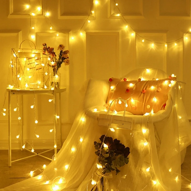 Solar String Lights 39.3FT 100 Leds With IP65 Waterproof Solar String Lights For Garden Yard Porch Tree Party Decor