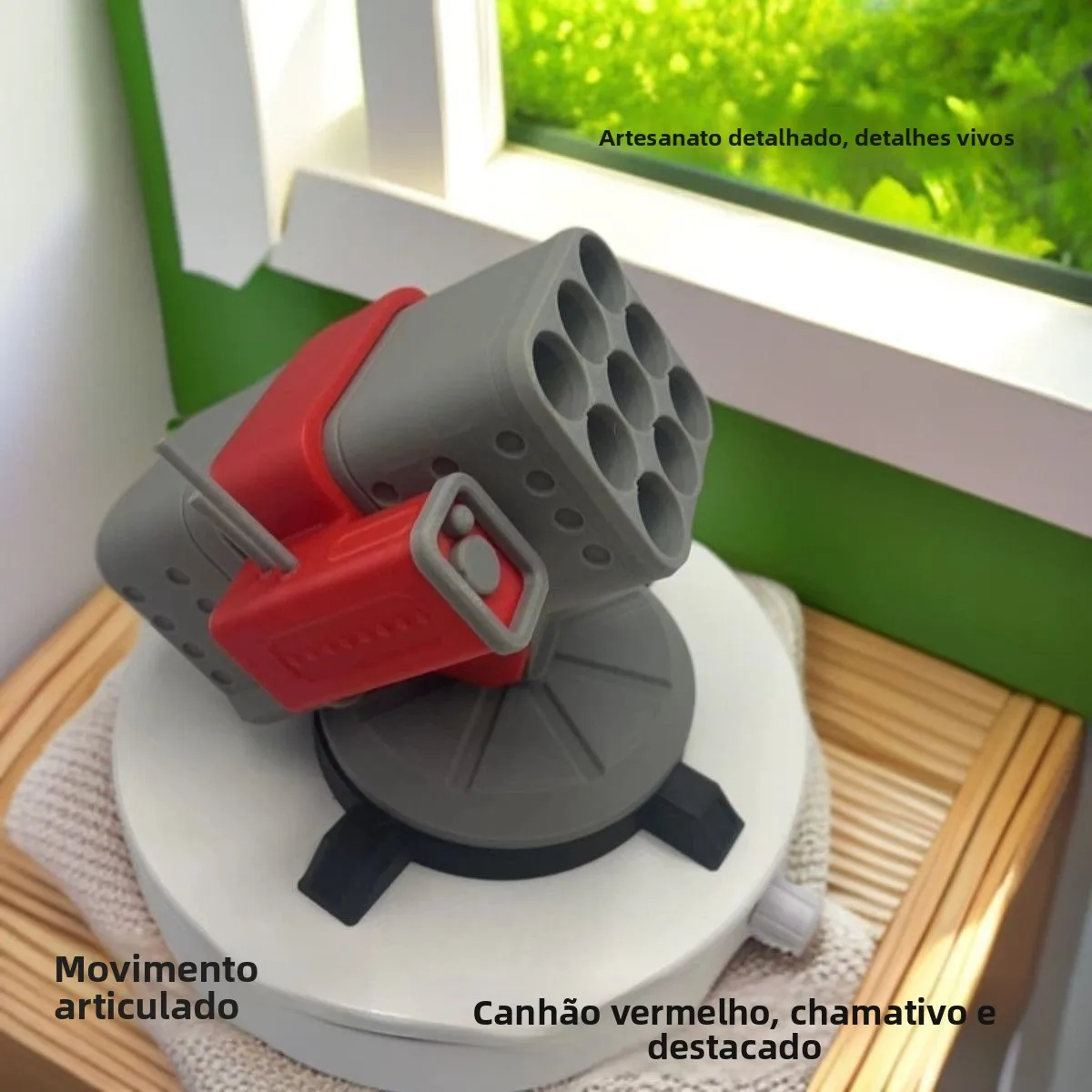 クリエイティブ学生デスク用品-360-度回転ペンホルダー防空ミサイルデザイン収納オーガナイザーデスク装飾