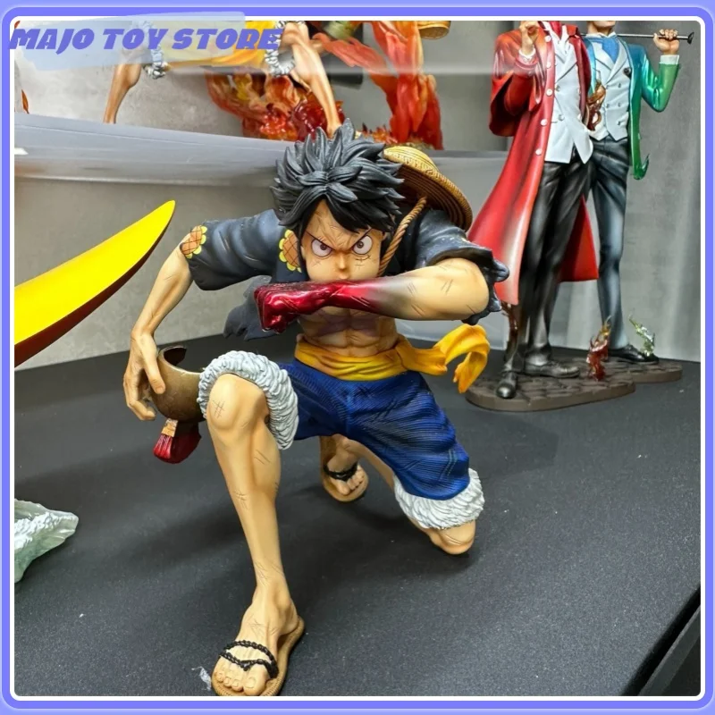 One Piece Figure Monkey.d.lully Anime Figure Pvc Action Figure Ace Figurine Statue Model Desktop Ornament Doll Toy Kid Gift