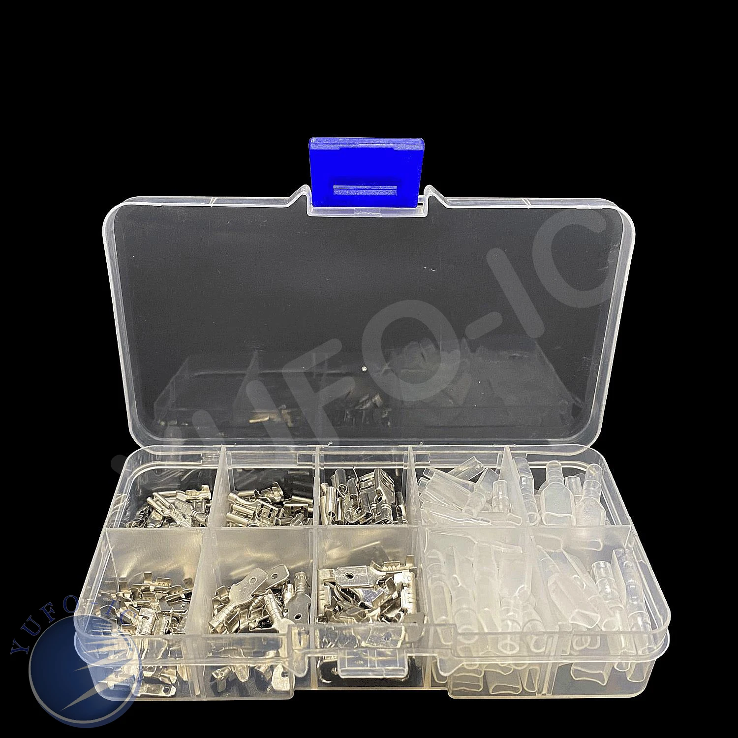 180PCS Female Male Spade Crimp Terminals Kit Box 2.8mm 4.8mm 6.3mm Sleeve Wire Connector  Wrap For 0.5mm2-1.5mm2 22-16 AWG