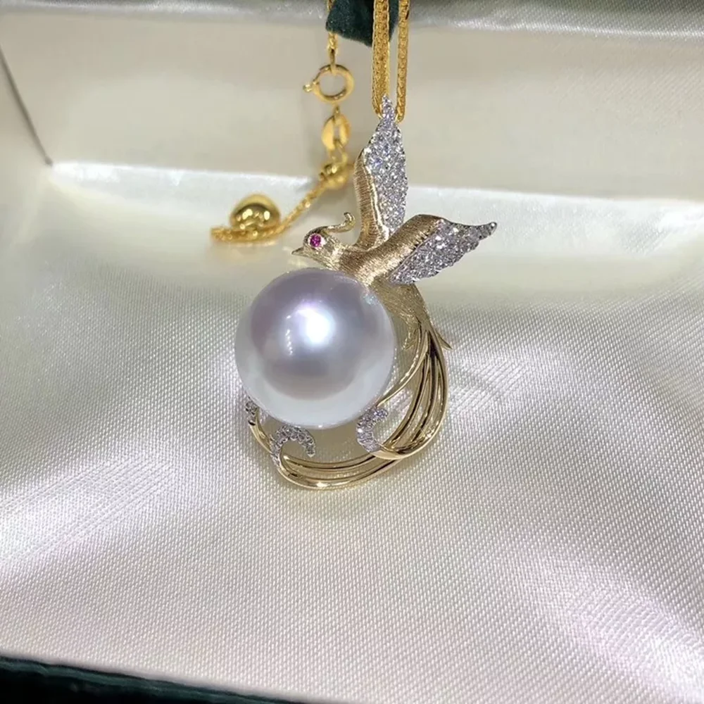 

Gorgeous and exquisite AAA 11-12mm 10-11mm South Sea white round pearl necklace pendant 18 "925S