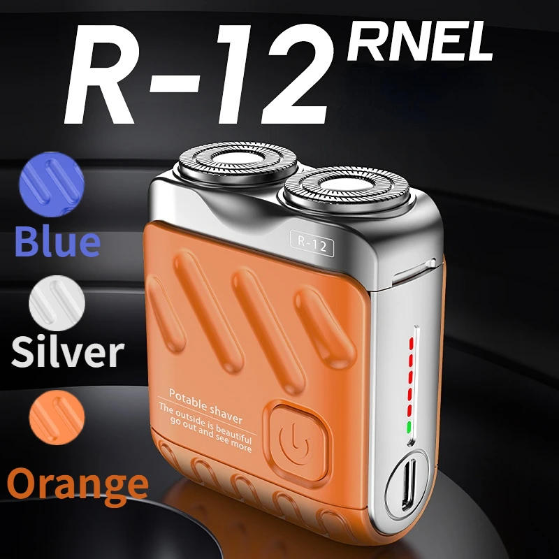 Rasoir électrique Mini rasoir électrique Portable étanche type-c Rechargeable voyage rasoir rotatif