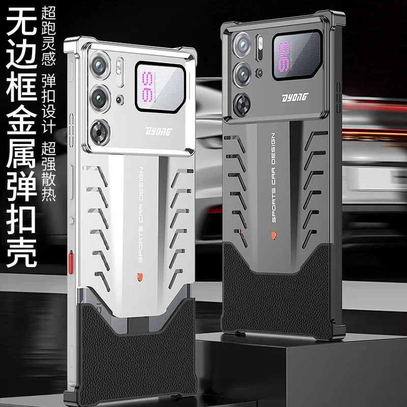 

Чехол для Red Magic 9S Pro Plus, чехол из алюминиевого сплава, рассеивание тепла, охлаждающий металлический бампер для Nubia RedMagic 9 Pro, задняя крышка