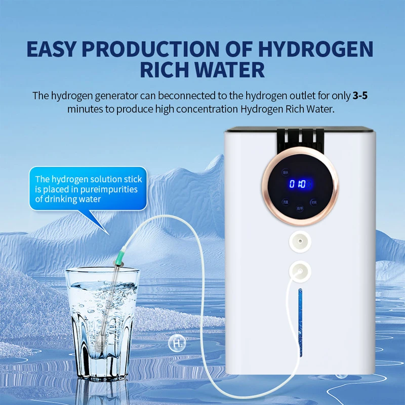 SPE PEM مولد الهيدروجين آلة استنشاق التنفس متعددة الوظائف جهاز استنشاق الهيدروجين 300 مللي 900 مللي وضع النوم الليلي بالغاز البني #3