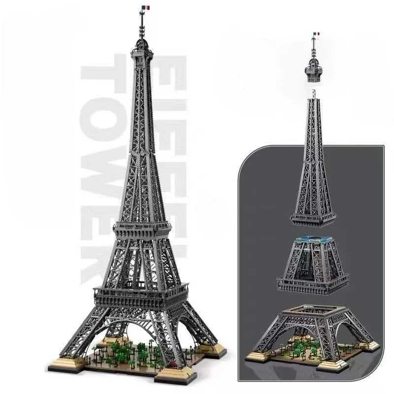 10001 PCS Large 10307 Eiffel Tower Building Blocks Bricks Kids Birthday Christmas Gifts Toy block model DIY assembly toys