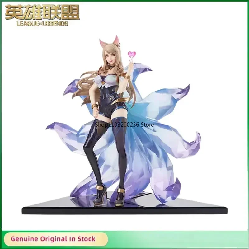 Original LOL League of Legends KDA The Nine-Tailed Fox Ahri Charmer Game Dramatist Statues Action Figure Ornaments Model Toy