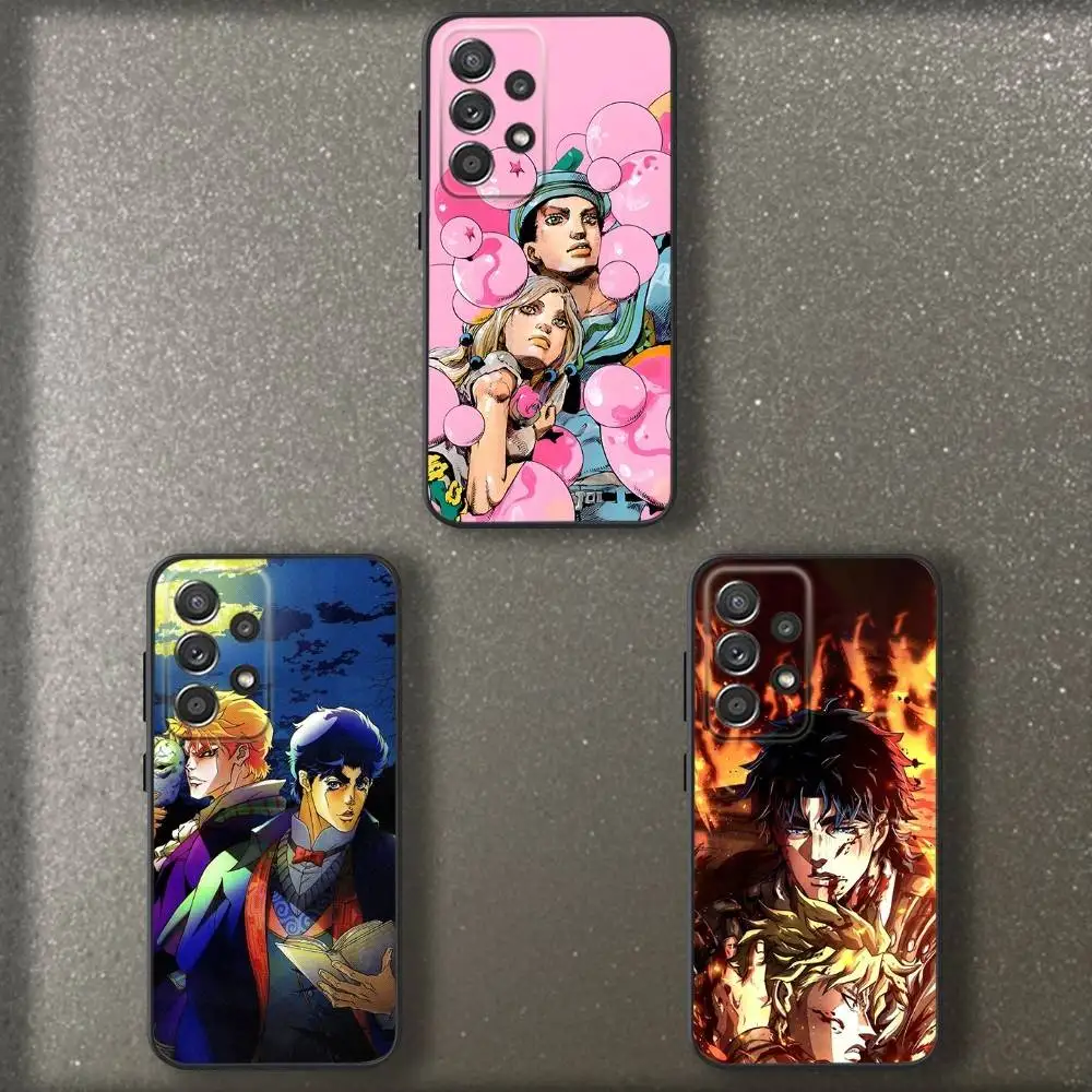

J-JoJos B-Bizarres Adventures Phone Case For Samsung S 25,24,23,22,30,21,10,9,Ultra,Plus,Lite,FE,4,5 G Soft Black Case