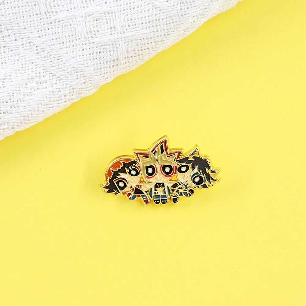 Cute Girl Cosplay Yu-Gi-Oh! Badge Game Anime Mashup Enamel Pin Cute Jewelry Accessories