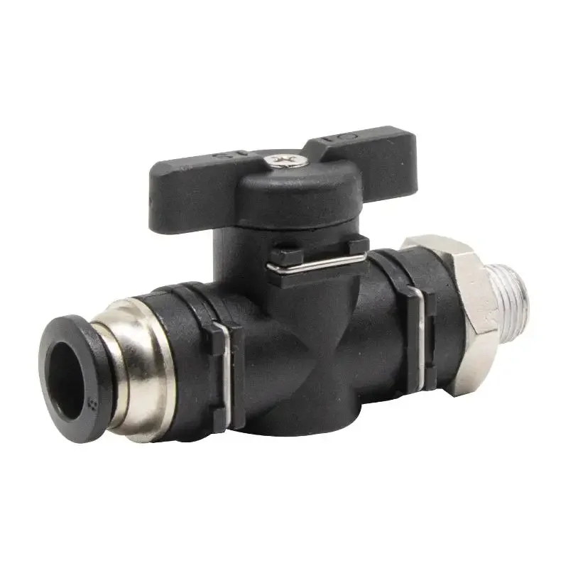 BC hand valve switch valve quick plug external thread type BC04/06/08/10/12/14/16 tracheal connector with valve