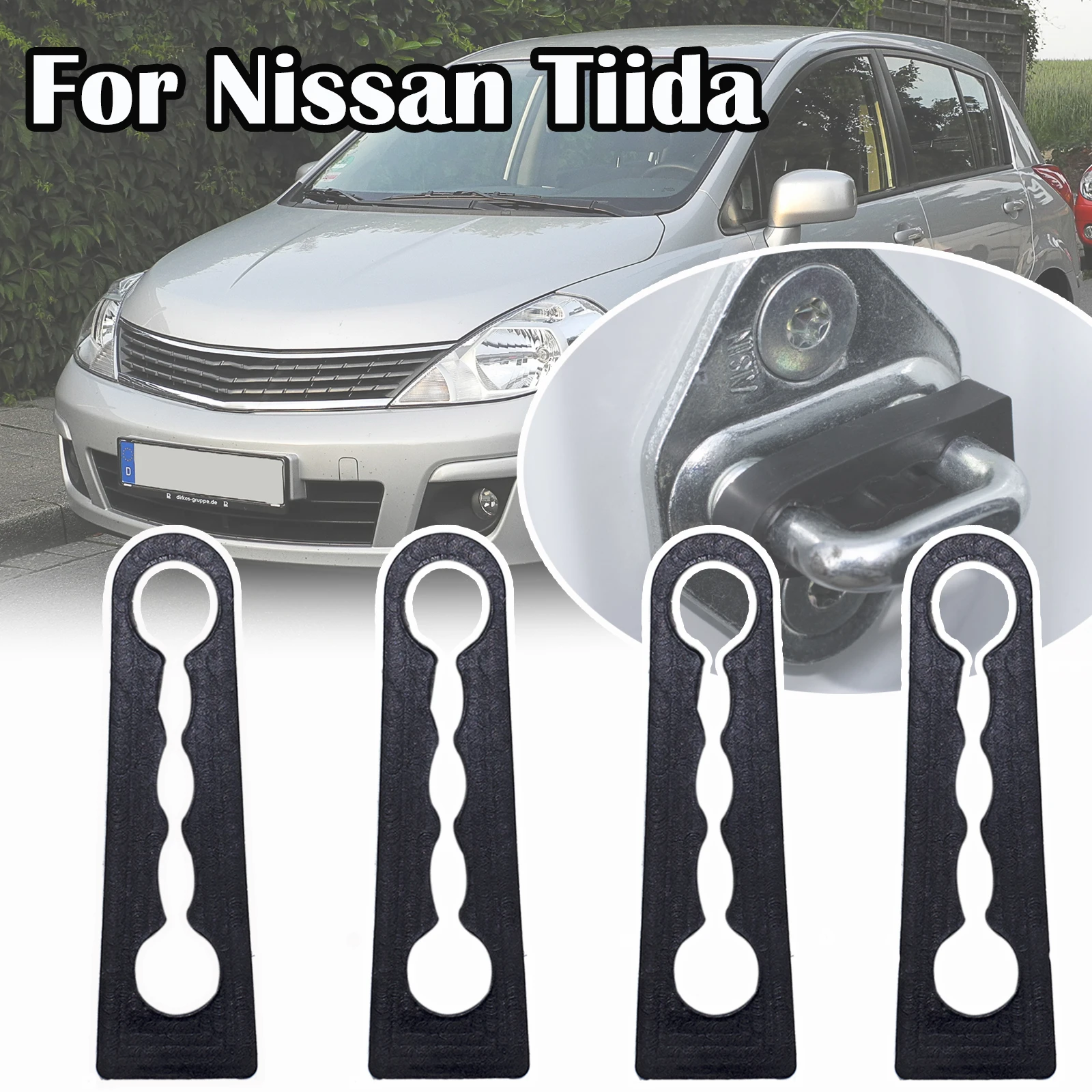 

4pcs For Nissan Tiida C11 C12 Teana J31 Juke Door Lock Damper Buffer Deadener Seal Shock-Absorbing Damping Protector 2004 – 2020