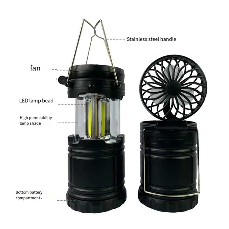 Outdoor LED Lanterns Collapsible Lanterns Bright Battery Powered Hanging Lanterns For Camping Hiking