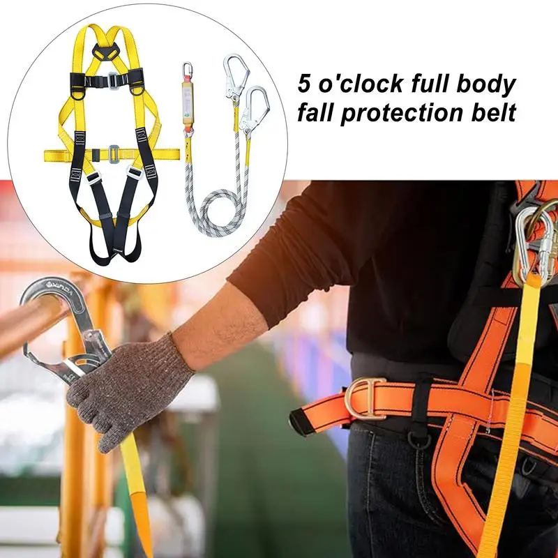 

Aerial Work Safety Belt Full Body Five Point Harness Safety Rope For Outdoor Climbing Training Construction Protection Equipment
