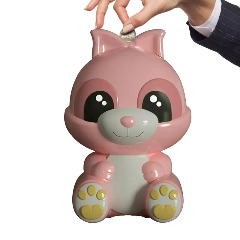 Rabbit Money Bank TabletopSavings Toy Bank For Kids Coin Saving Bank Bunny Doll Easter New Year Gift For Kids Children Adults