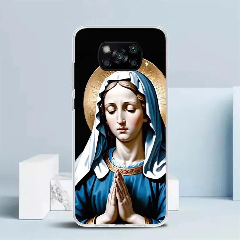 Virgin De Guadalupe Virgen Mary Soft Cover for Xiaomi Poco X5 Pro X4 Gt X3 Nfc M5S Print Phone Case M4 M3 M2 F3 F2 F1 Mi Note 10