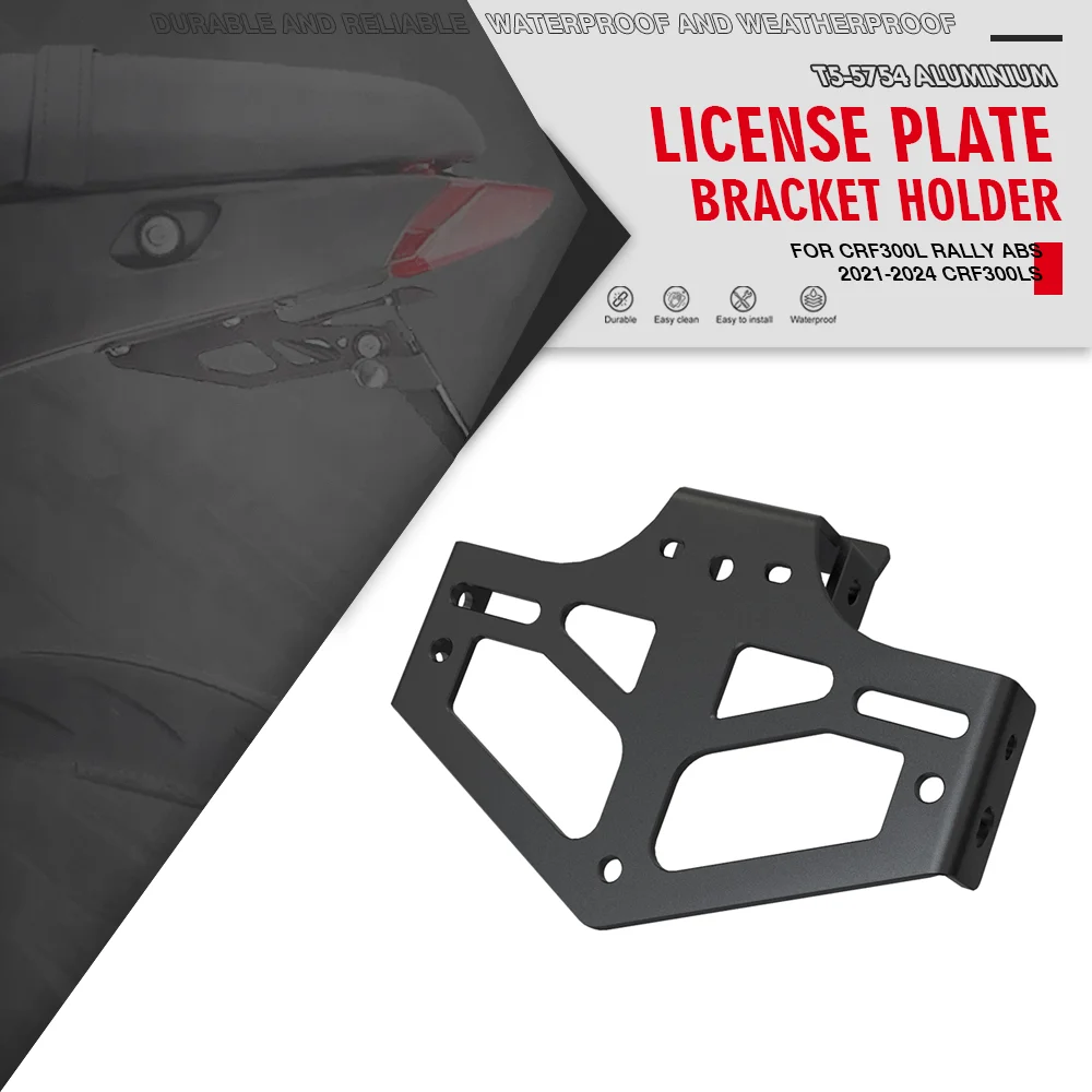 

FOR HONDA CRF300L RALLY 2021-2024 CRF300L ABS Accessories Rear License Plate Holder Bracket Bracket Tail Tidy Fender CRF 300L S