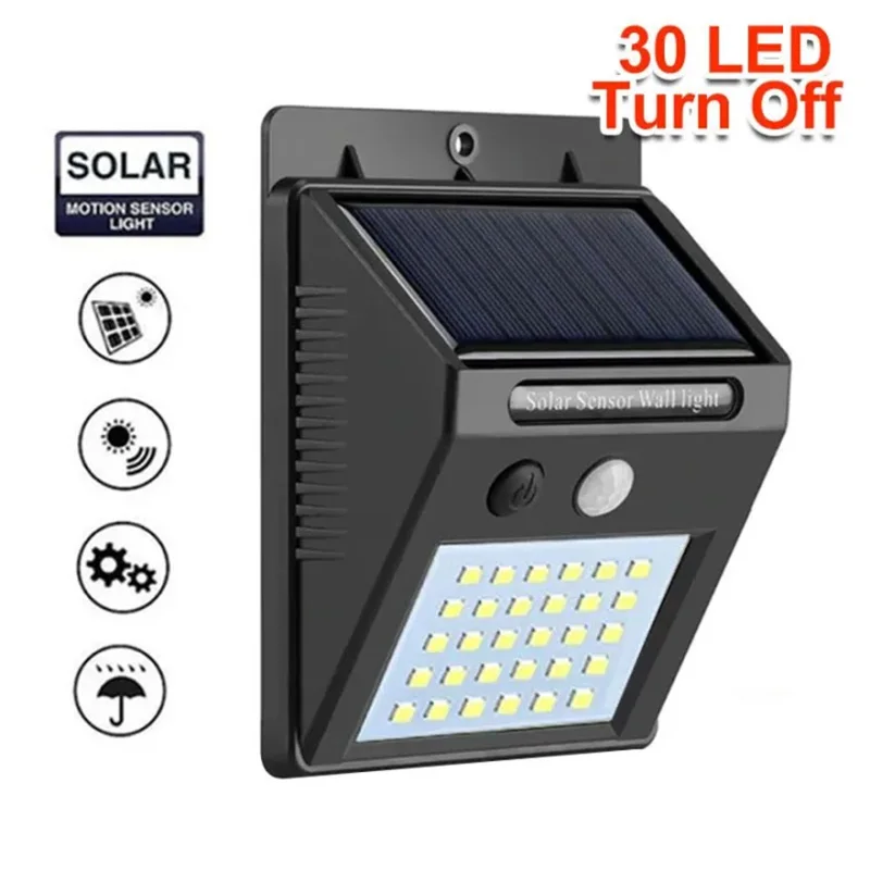 

LED Spotlight Solar Wall Lamp Outdoor Solar Lamp IP66 Waterproof Motion Sensing Garden Villa Doorway Lighting Night Lamp