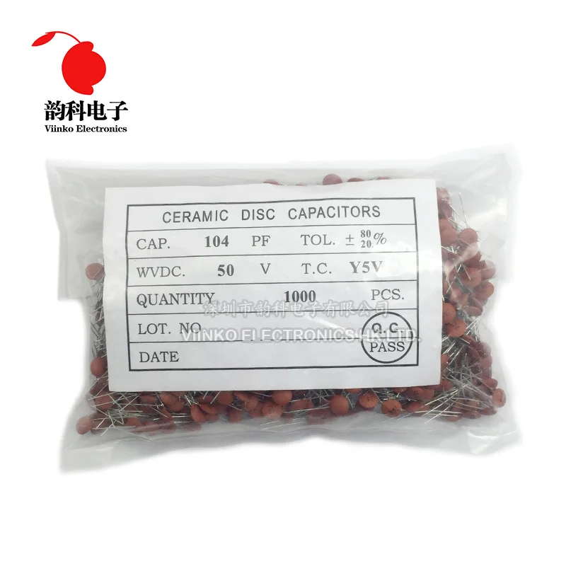 100pcs Ceramic capacitor 50V 1pF ~ 100nF 0.1uF 104 4.7PF 10PF 22PF 33PF 47PF 100PF 101 220PF 221 330PF 470PF 1NF 103 47NF 473