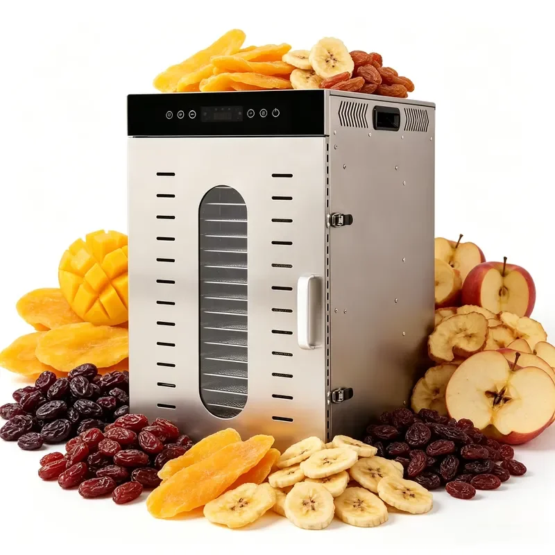 Digital Food Dehydrator Machine with Adjustable Timer and Temperature Control for Making Beef Jerky Pork Fruit Snacks and Pet